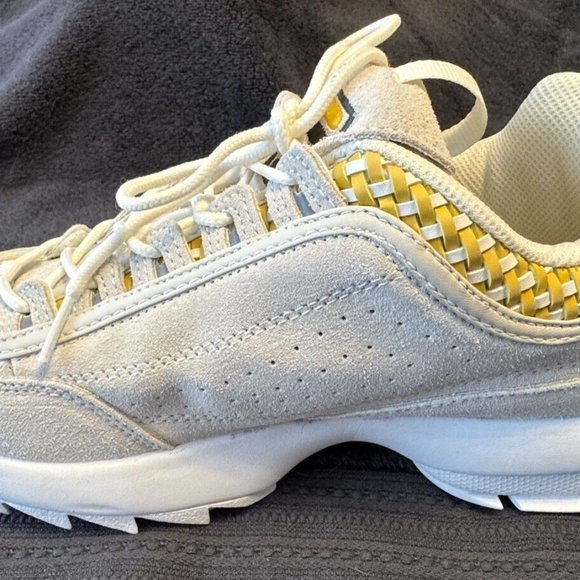 Fila Women's Beige and Yellow Sneakers - Picture 6 of 8